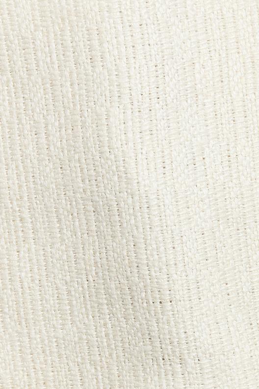 Cologne Stone wash Blanc | fancy ribbed weave thick yarns stonewashed, heavy weight  