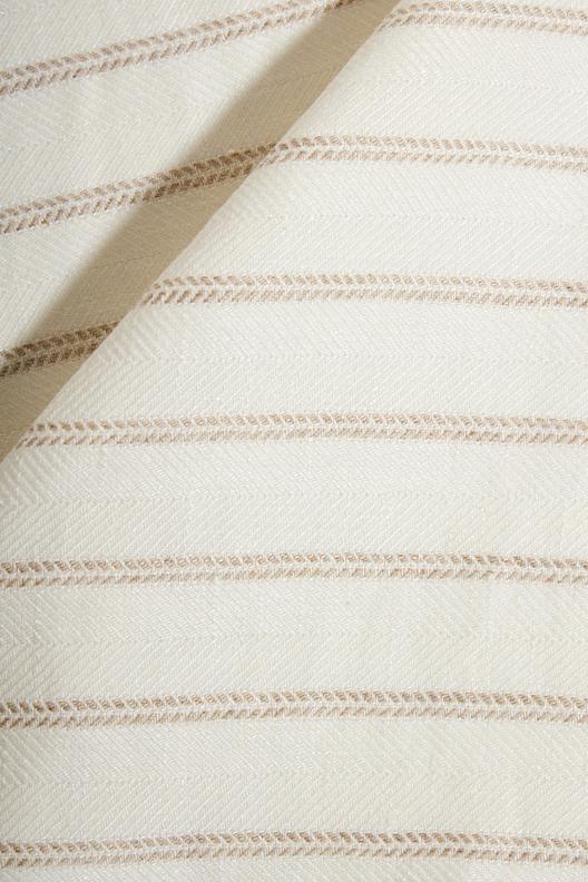 LAIA  1 | Yarn dye, double tennis Stripe on fancy herringbone weave, Tumbler finishing.