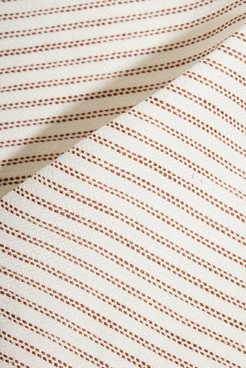 LAIA 3 | Yarn dye, fine Stripe on fancy herringbone weave, Tumbler finishing.