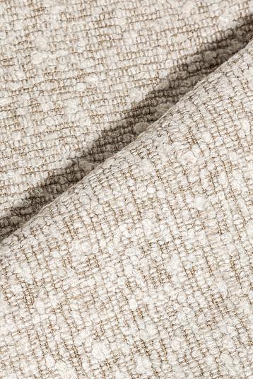 JIM BAROQUE | tissage structure horizontale type reps avec fil bouclé, faux uni, aspect brut