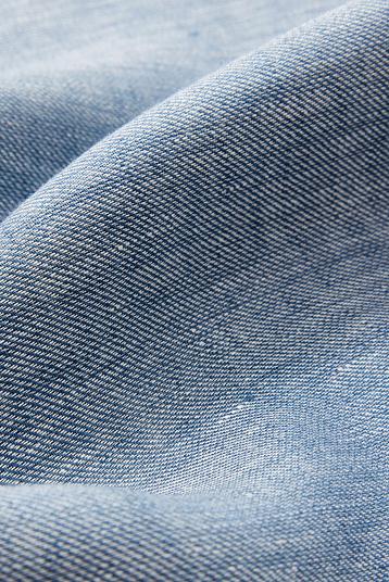 L754 changeant-0012 Laundered | yarn dyed twill look denim, ultralight light weight, loose weave, laundered  