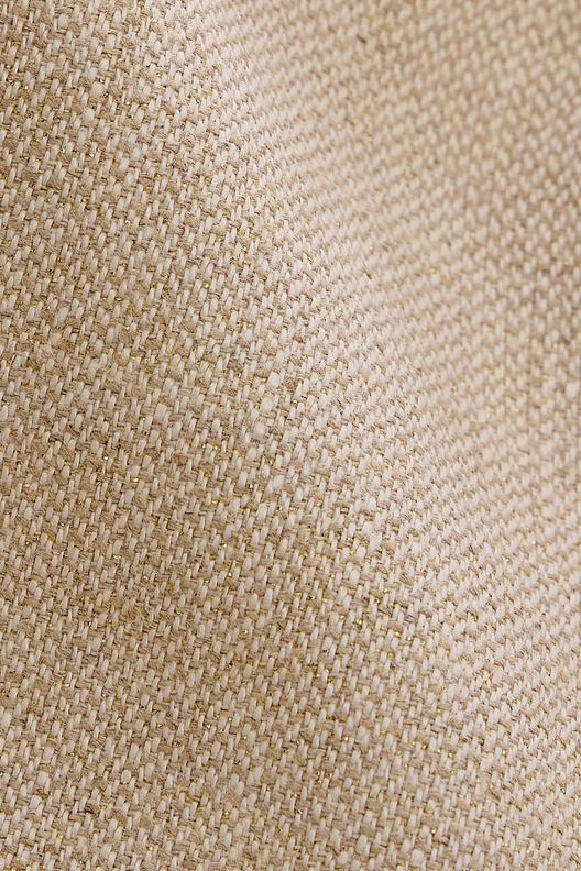 BRILINO 1 | Broken twill weave, Flax-White & Lurex colour, gold, soft glitter