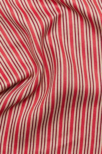 LINO  121 RASO DA 5 (1C1215J RASO5 F4BB) | yarn dyed deckchair stripe, satin weaving, compact, supple hand