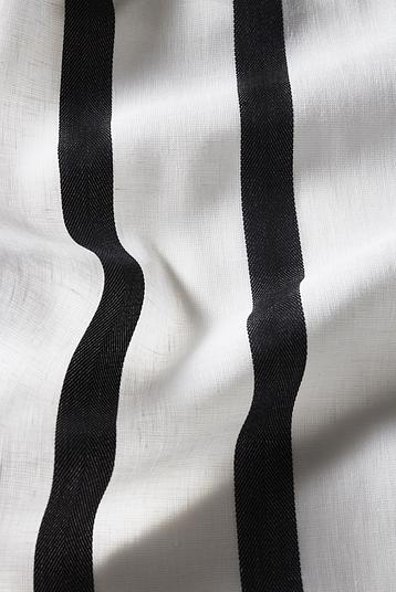 LINCOT | large and graphic yarn dyed stripe, contrated on half transparent base, fluid drape, soft finishing 