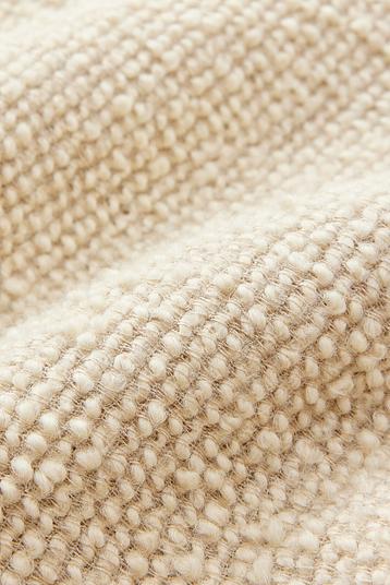 Q558 oatmeal-0003 Laundered | fancy woven avec effect yarn in alpaca/wool mix, warm touch, laundered ; Stock Service