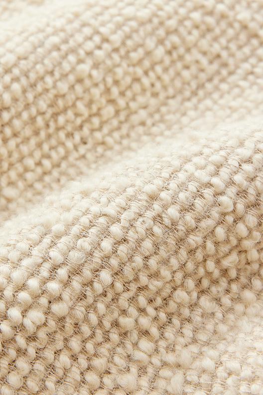 Q558 oatmeal-0003 Laundered | fancy woven avec effect yarn in alpaca/wool mix, warm touch, laundered ; Stock Service