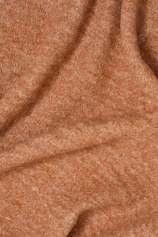 JE3117 - SQUASH | double face bicolor linen back, wool outside, felted finish, ondulated surface by retractation, warm touch