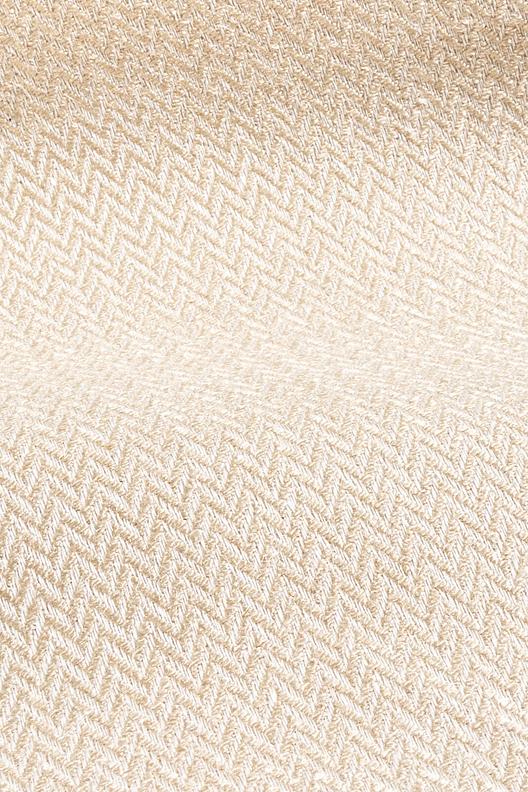 EMPEROR | Matte and shiny herringbone in natural linen and silk, Stock Service