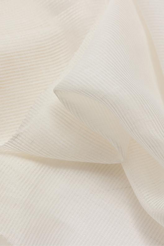 L912 white-0002 Laundered 300 R05 | openweave, striped, lightweight, transparent, hemp, laundered, small width also available ; Stock Service