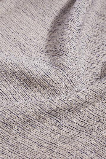 JE1430HEMPY | mini rayure bicolore sur base toile fantaise effet crêpe, mélange chanvre, main souple