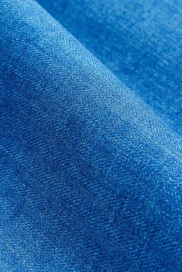 LISOL4ET-0002 | New company name: IBQ TEXTILES S.A. Herringbone, delavé linen, transparent "wax" coating ; Finish PU (23%)