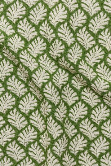 JACQUARD TUB. AVORIO/ RUCOLA (1CJ056 64859 J56) | tubic double face jaquard, bicolore leaf pattern, dry canvas, resistant for seating