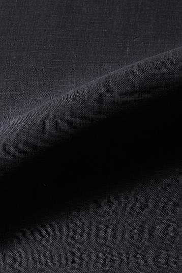 5757 navy-0722 brushed 150 R5 | brushed linen, soft and fluid touch, washed and powdered aspect 
