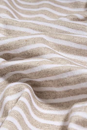 JADE 702 | jersey, nautical stripe, natural linen + cotton, quality "Freesh"