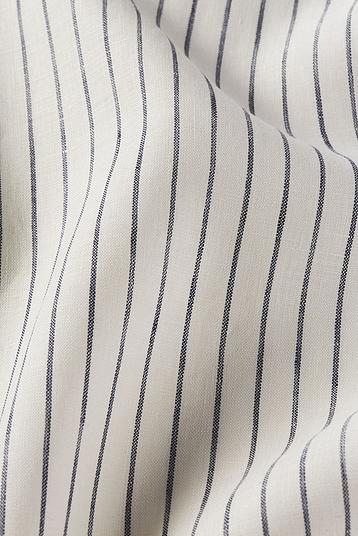 LINUM 109 | yarn dyed bicolore stripe, look casual, toile avec effets de fils flammés, 