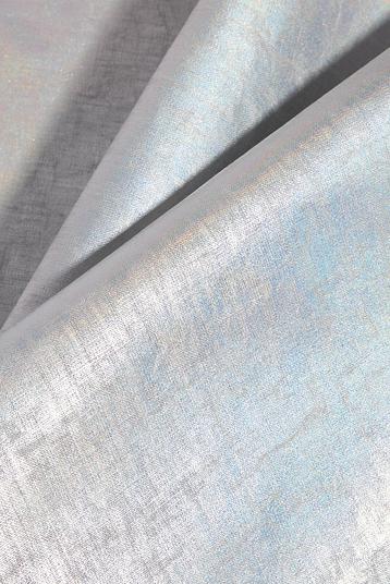 L741 oyster-0021 pearlized IRIDE 2 148 R05 | wax Coated fabric, iridescent metallic look; Water repellent