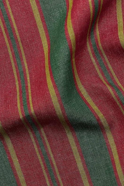 LINO 121 TELA VERDE | yarn dyed large deckchair stripe, compact and resistant canvas for seating uses