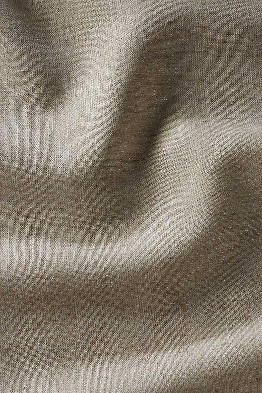 LV400057SG000L1S0A | plain weave, semi Grey, natural coloured linen, sparkling  with Lurex metallic, silver, supple hand