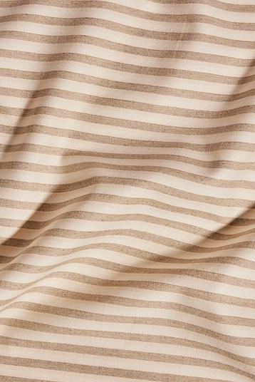 SAND 1 | Yarn dye, stick Stripe on herringbone base Tumbler finishing, soft touch