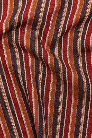 LINO 121 OLONA RIGHE | yarn dyed plain weave large deckchair stripe, compact, supple hand