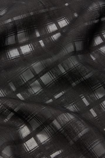 TRITONE | monochromatic tartan check with opaque/transprent effect, see through, airy, lightweight, washed