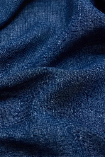 26644 | Supple plain weave denim look with uneven colour and yarn effect, delavé look, whitened aspect, washed.