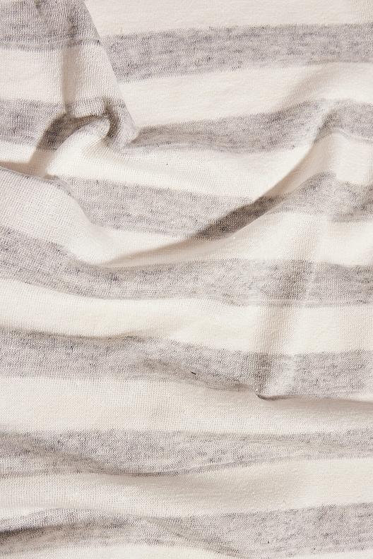 PALATO | rugby stripe on light weight jersey, crepe touch 