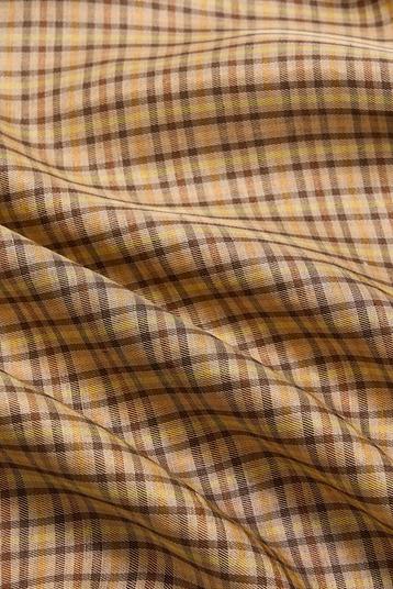 68020 | small yarn dyed check on twill, fluid viscose mix with fresh touch, washed 