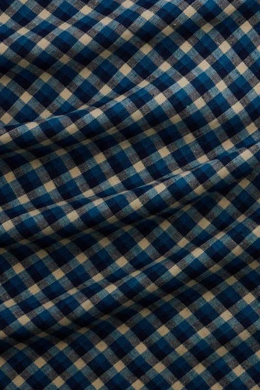 Fjord F3105861/15 | Albini 1876 collection. Yarn dyed check, brushed finishing with Less Pilling, Wrinkle Resistant, Mulesing Free wool