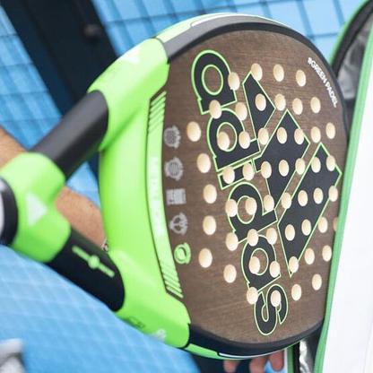 Padel racket in composite linen