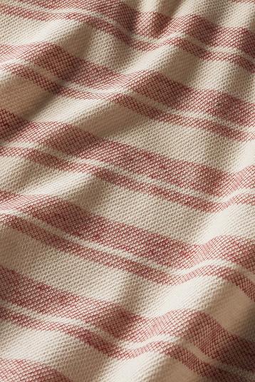 C.240488 | fancy knit mini honeycomb texture, Striped Jersey bicolor Jacquard; organic cotton and linen