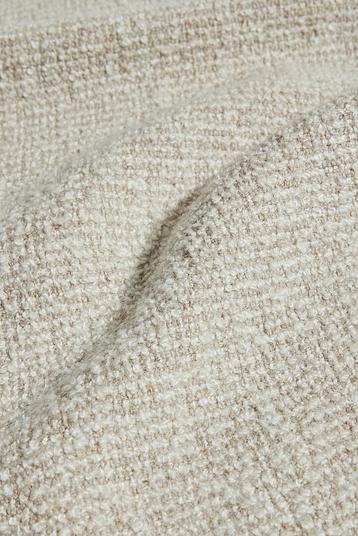 Q556 oatmeal-0003 Laundered 140 R05 | fancy weaving with bouclé yarns, wool mix, only available in natural color, laundered ; Stock Service