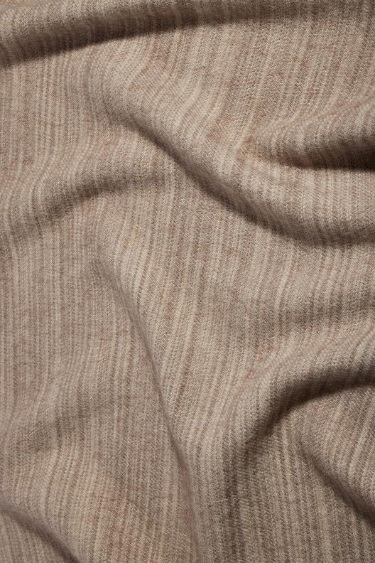 Z68305/11 | linen and wool twill with irregular yarn dyed horizontal stripes, warm and hairy touch, millwashed 