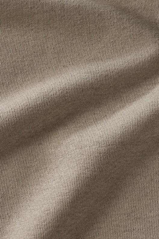 FLEECE / FMKSS070 | American fleece, natural linen colour, terry backside in cotton, softening and sanforized finishing.