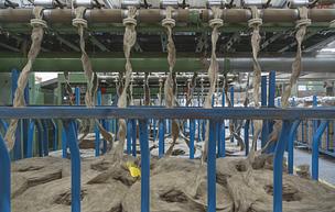 Flax-linen preparation factory 