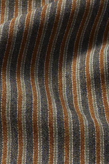 JE2308MINI - SMALL SCALE WEE ALBERT | Barré stripe, yarn dyed, linen/lambswool flannel,  design "Small scale Wee Albert", warm touch, 
soft wash, relaxed, comfort, multipurpose, Winter or trans-seasonal 
