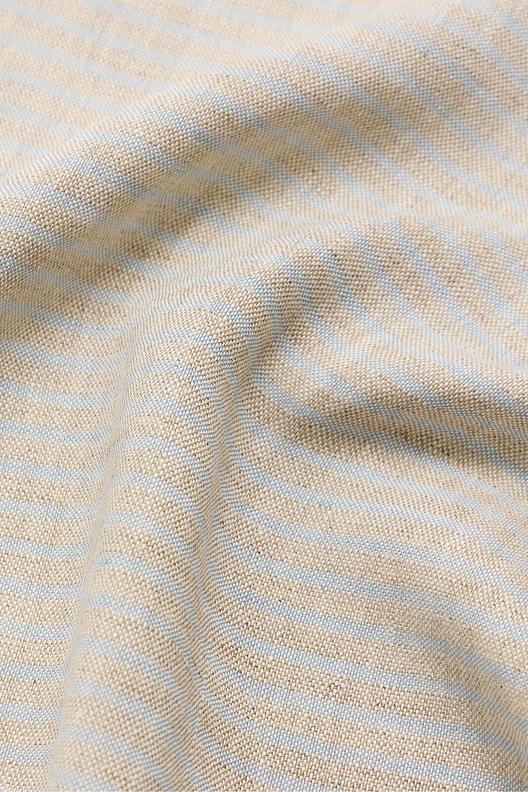 Blizzard Naturel Bleu Nuage | yarn dyed nautical stripe on chambray base