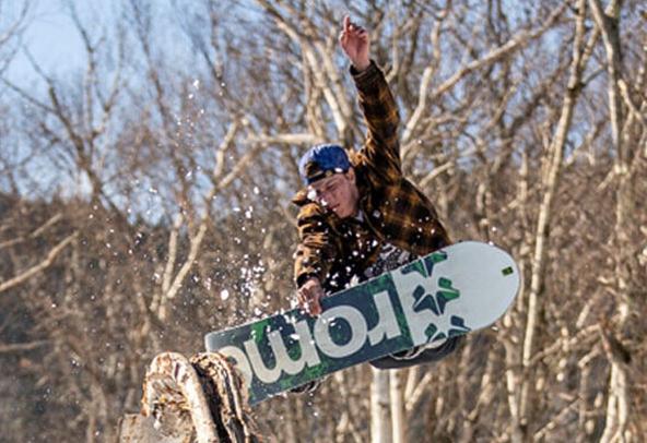 Flax-linen snowboard