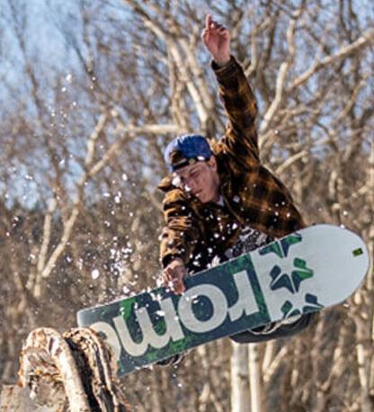 Flax-linen snowboard