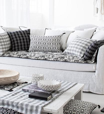 Linen sofa care