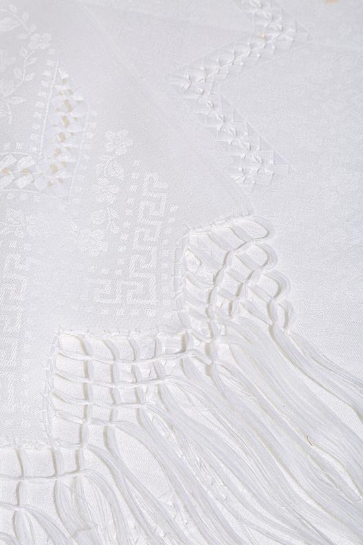 GRECA | damask with openworks- available in 1 colour, available as finished towel - stock service